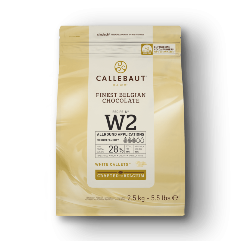 Chocolate Callebaut Calletes (White) - (250g)